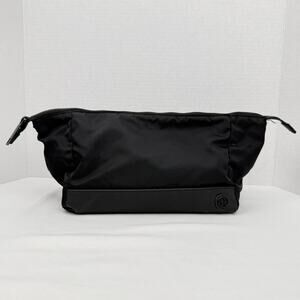 Lululemon Black Nylon Cosmetic Travel Pouch Zip Bag Small